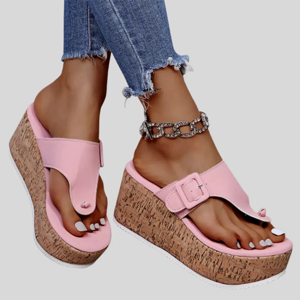 Islay - Stylish High-Sole Summer Flip Flop Sandals