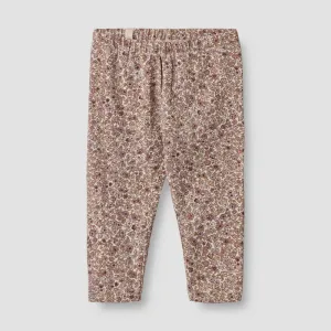 Jersey Leggings Jules in Grey Rose Flowers