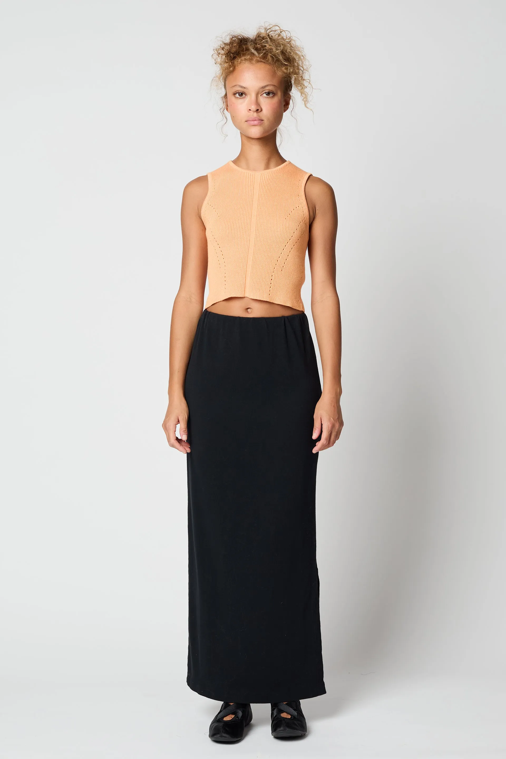 JERSEY RIB SKIRT