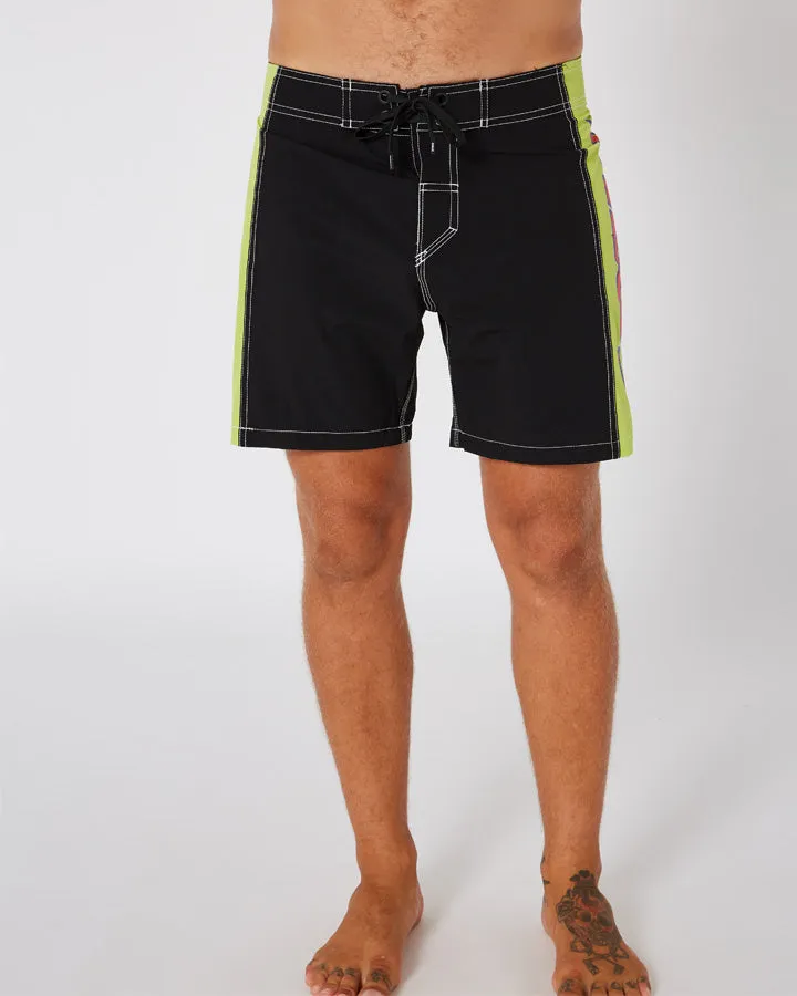 Jetpilot Colour Vision Mens Boardshort - Black/Green