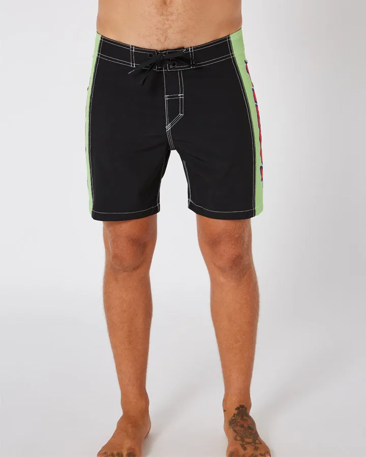 Jetpilot Colour Vision Mens Boardshort - Black/Green