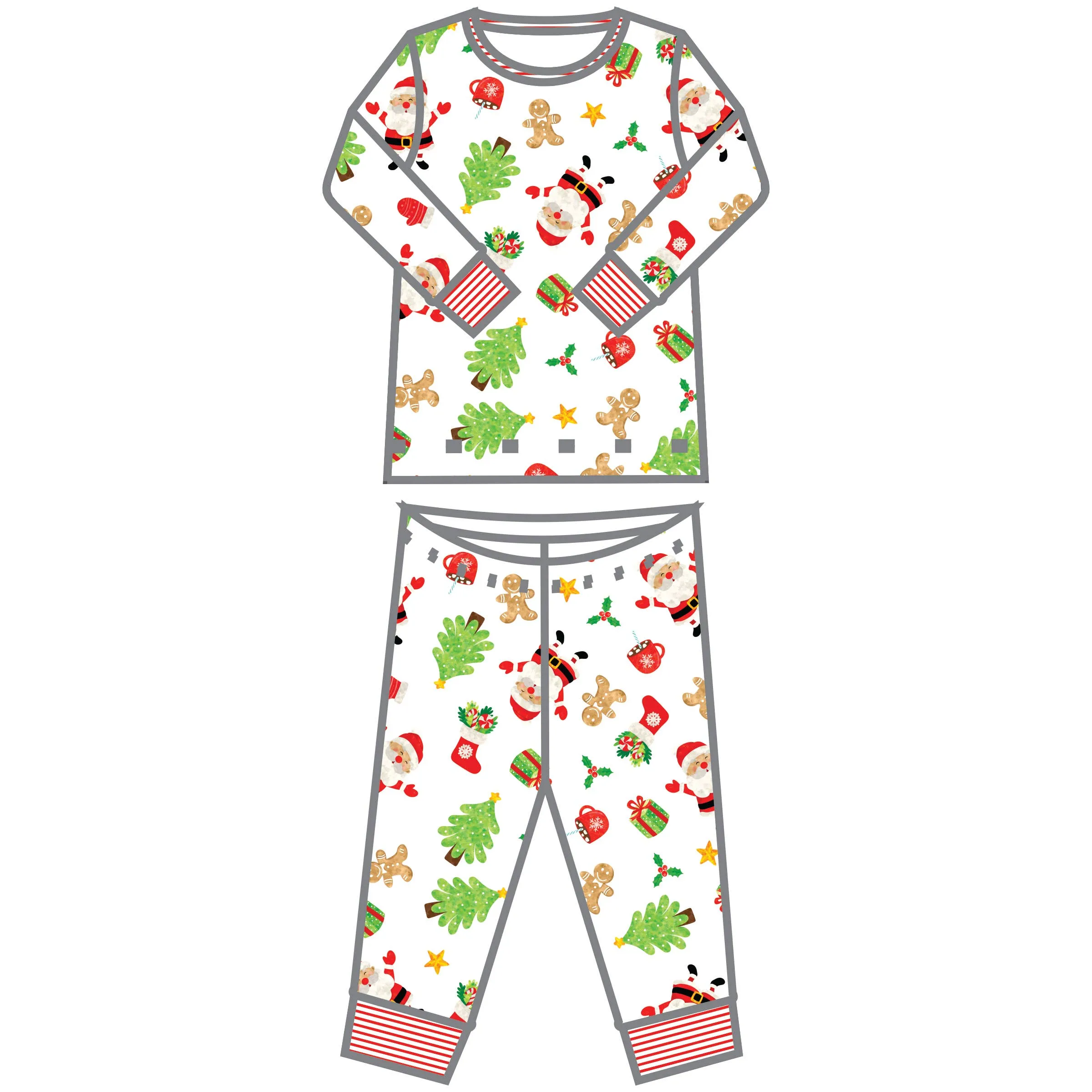 Jolly Holiday Red Long Pajamas