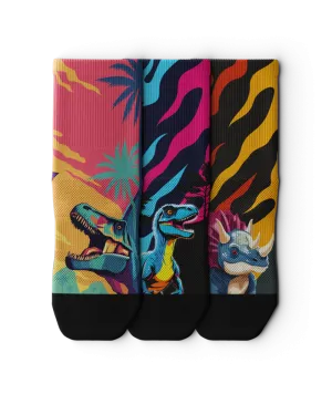 Jurassic Quarter Socks 3-Pack
