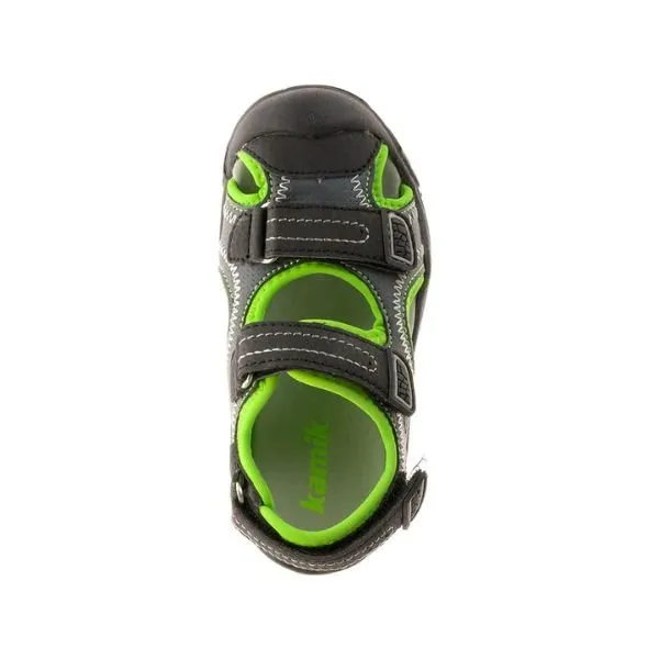 Kamik Seaturtle2 Boys Charcoal Water Friendly Sandals