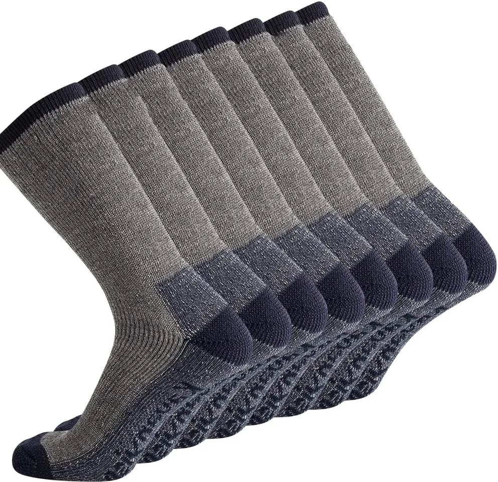 KAVANYISO Men's Wool Hiking Socks - Breathable & Thicken