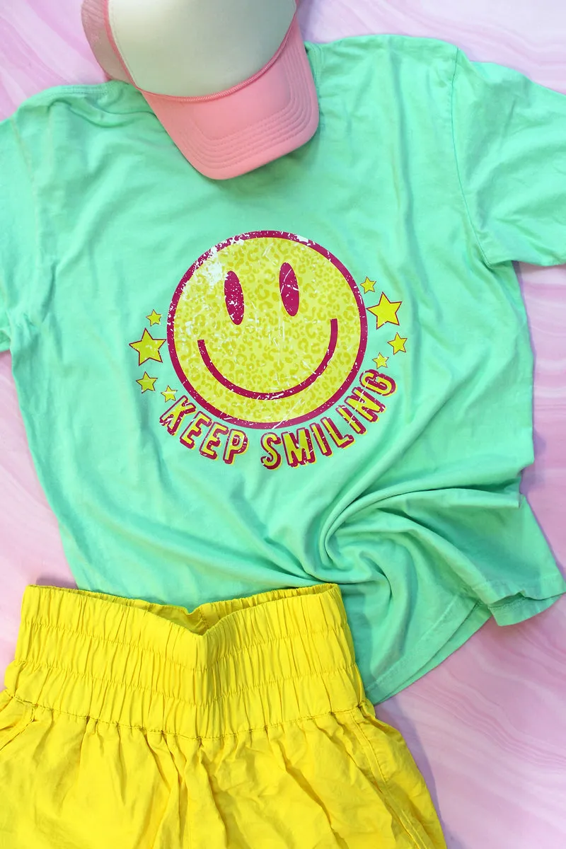 Keep Smiling Comfort Colors Adult Ring-Spun Cotton Tee