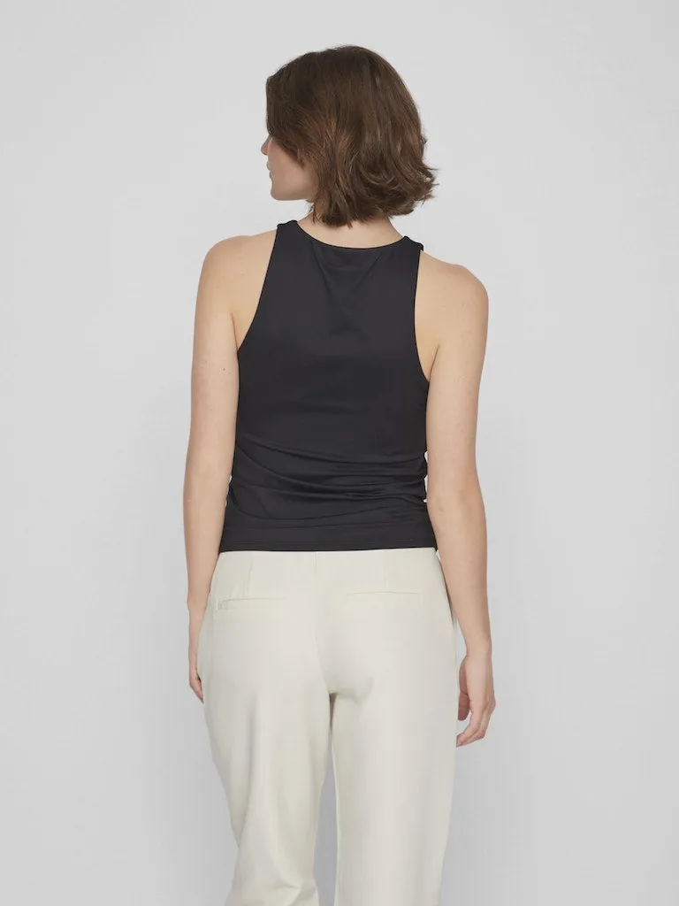 Kenza Sleeveless Tank Top | Black