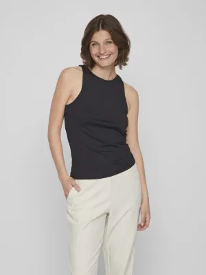 Kenza Sleeveless Tank Top | Black