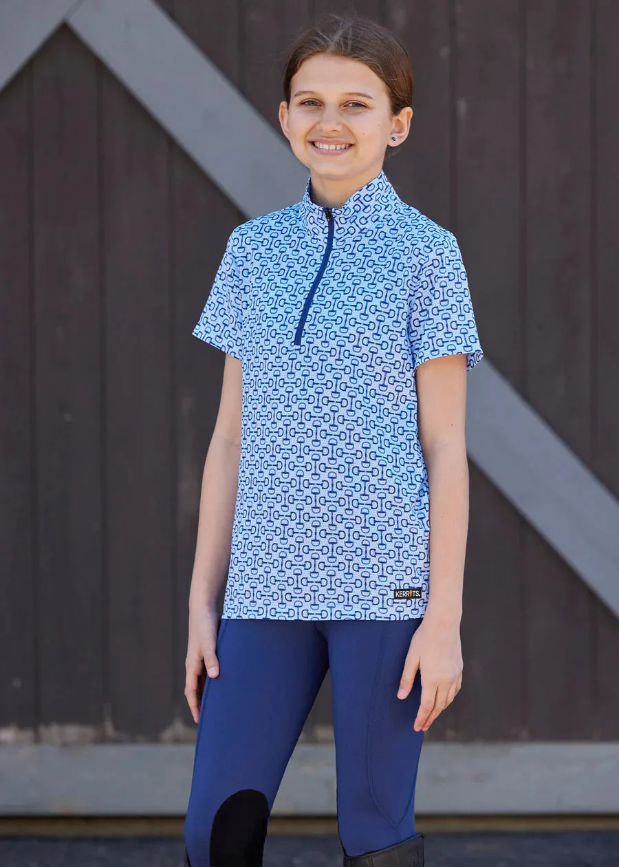 Kerrits Kids Breeze Ice Fil Short Sleeve Riding Shirt