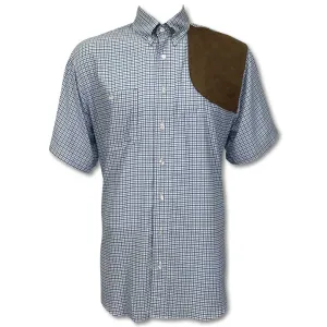 Kevin's Blue Plaid Performance Left Hand Short Sleeve Shooting Shirt