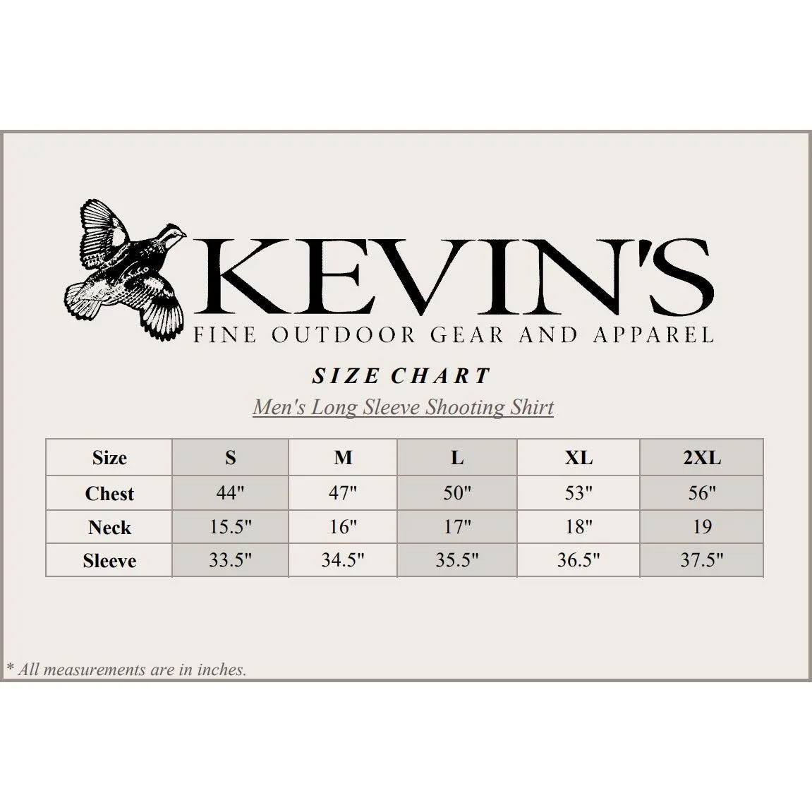 Kevin's Polyester Right Hand Long Sleeve Shooting Shirt