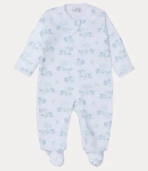 Kissy Kissy Forest Fun Blue Zip Footie