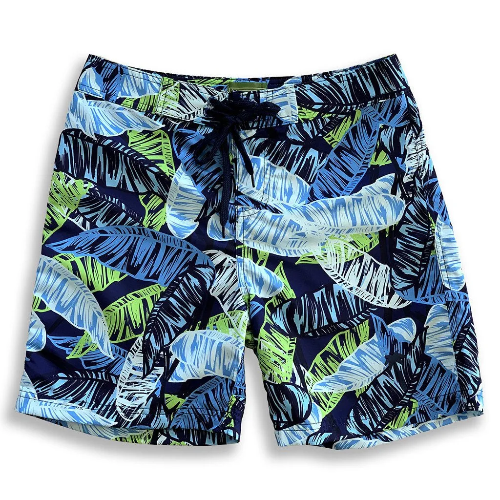 La Palma Eco-Beachwear Surf Botanical Print 17" Boardshorts