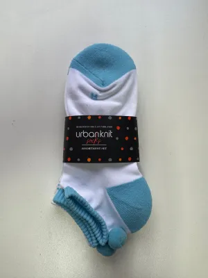 Ladies 2pp Sport Liners With Pom