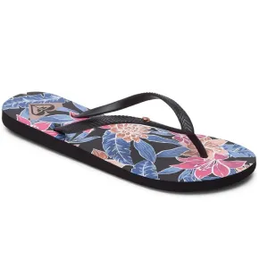 Ladies Bermuda Print Flip Flop - Black