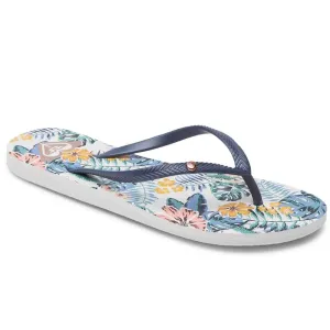 Ladies Bermuda Print Flip Flop - White