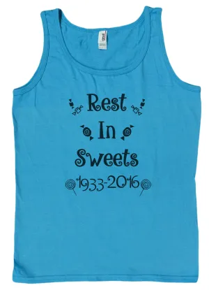 Ladies Gene Wilder Tribute "Rest In Sweets" Loose Fit Tank Top