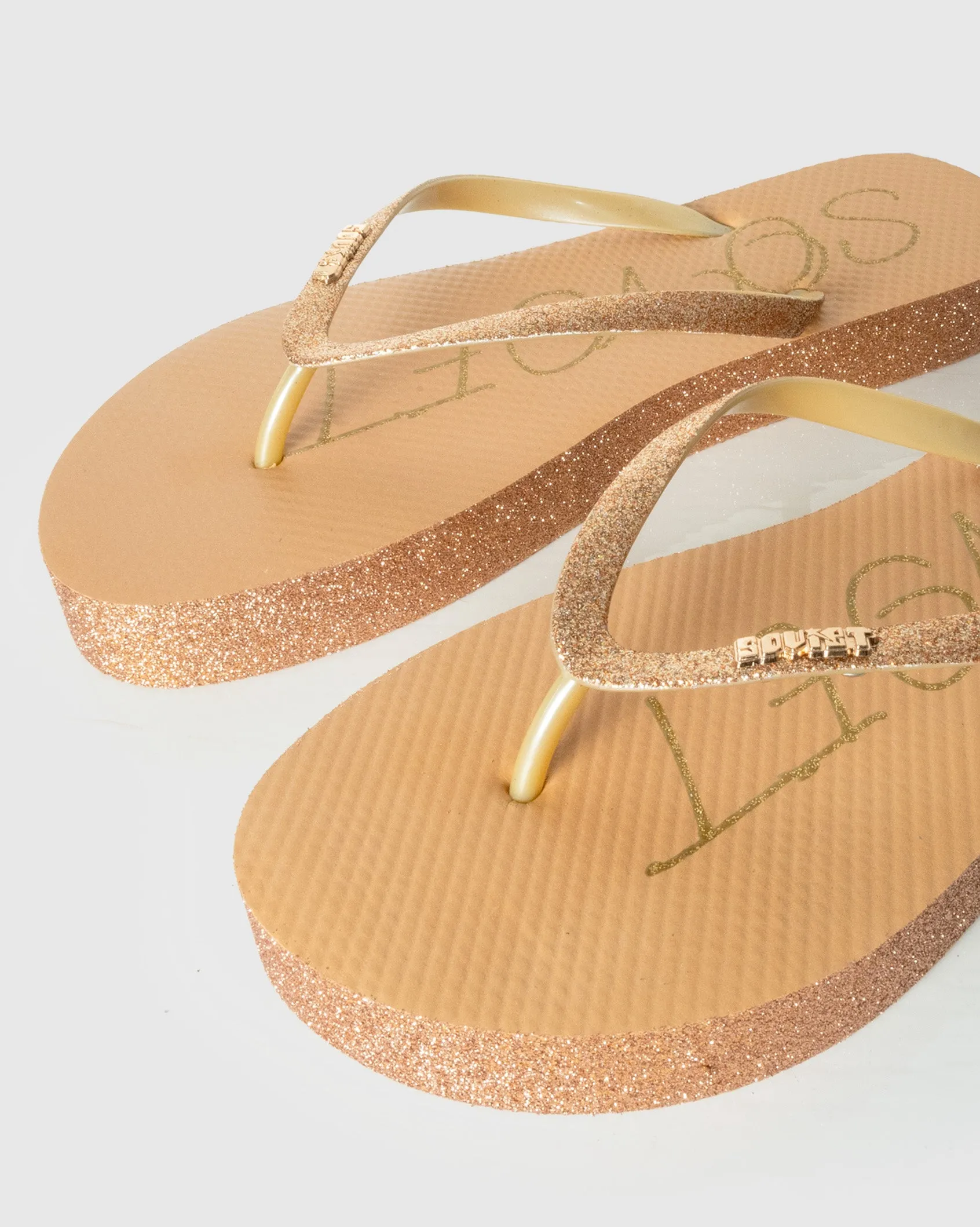 Ladies Perry - Glitter Platform Sandal