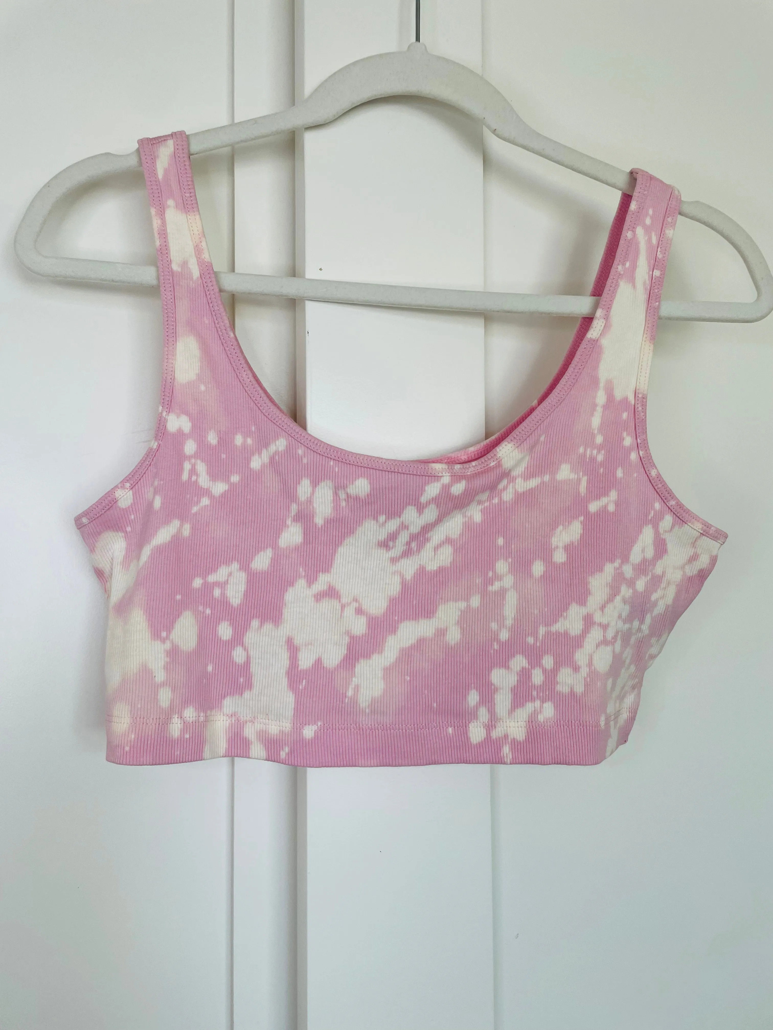 Large Barbie Pink Crop Tanks