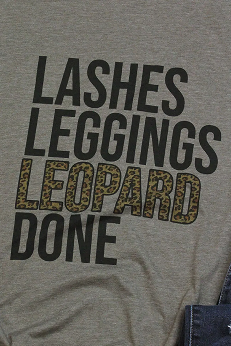 Lashes Leggings Leopard Done Poly/Cotton Tee