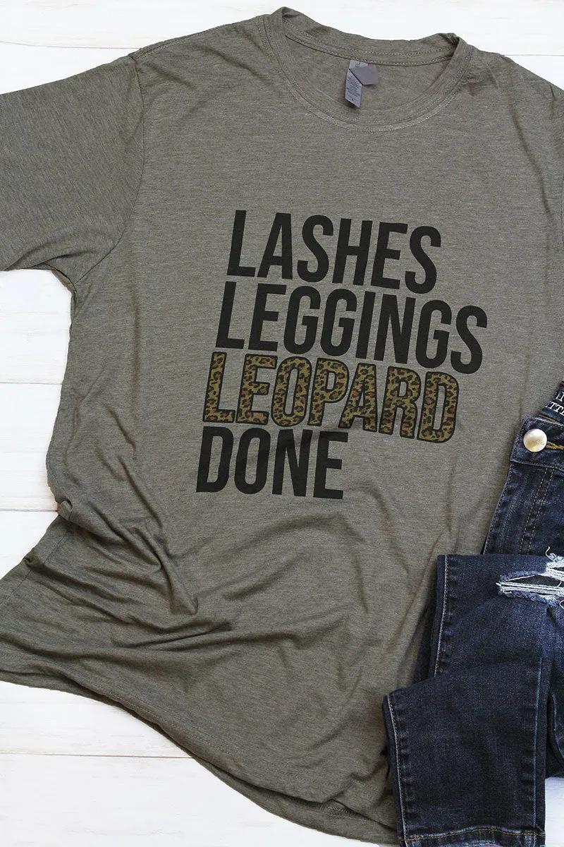 Lashes Leggings Leopard Done Poly/Cotton Tee