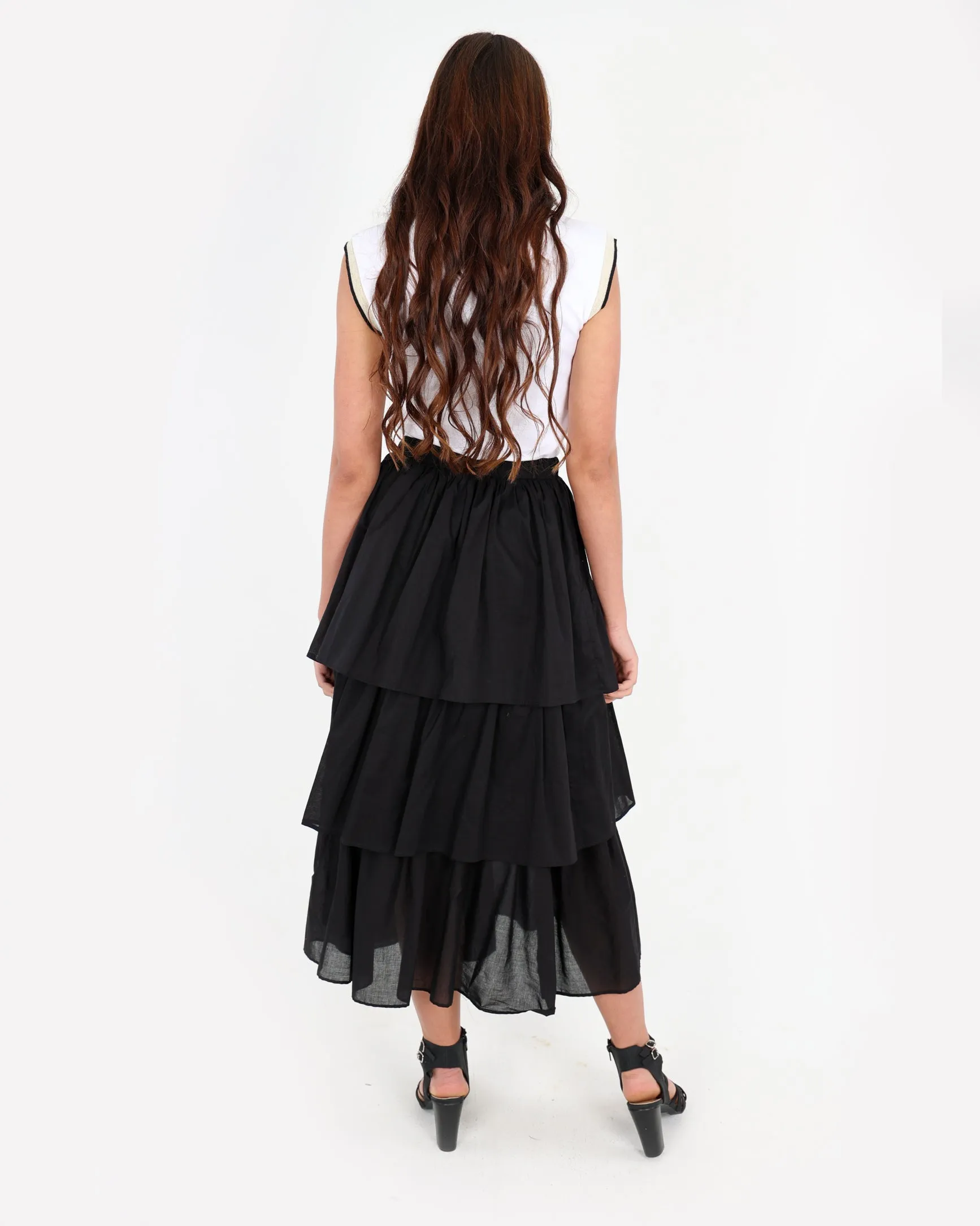 Layered Cotton Skirt
