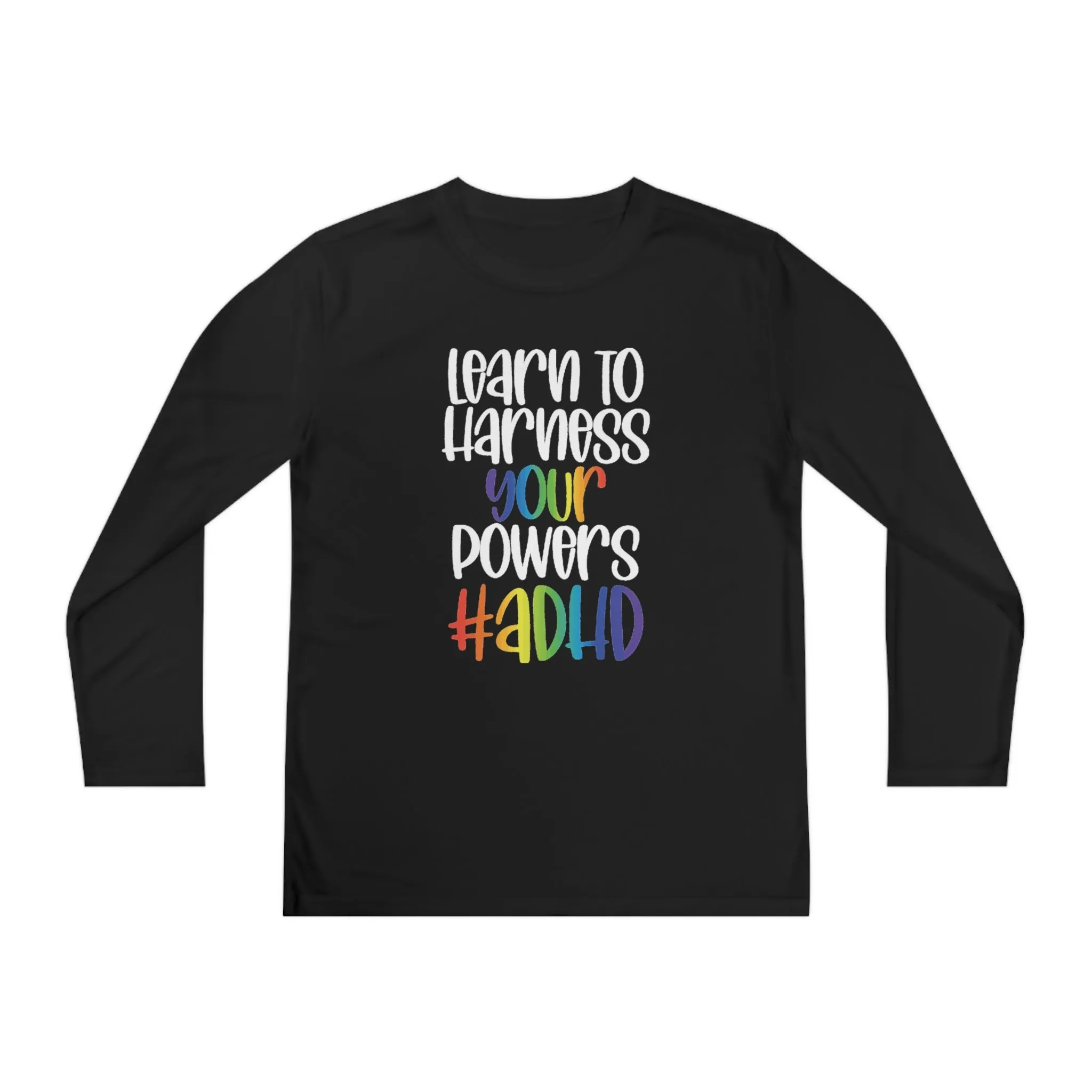 Learn to harness your powers Youth Long Sleeve Competitor Tee
