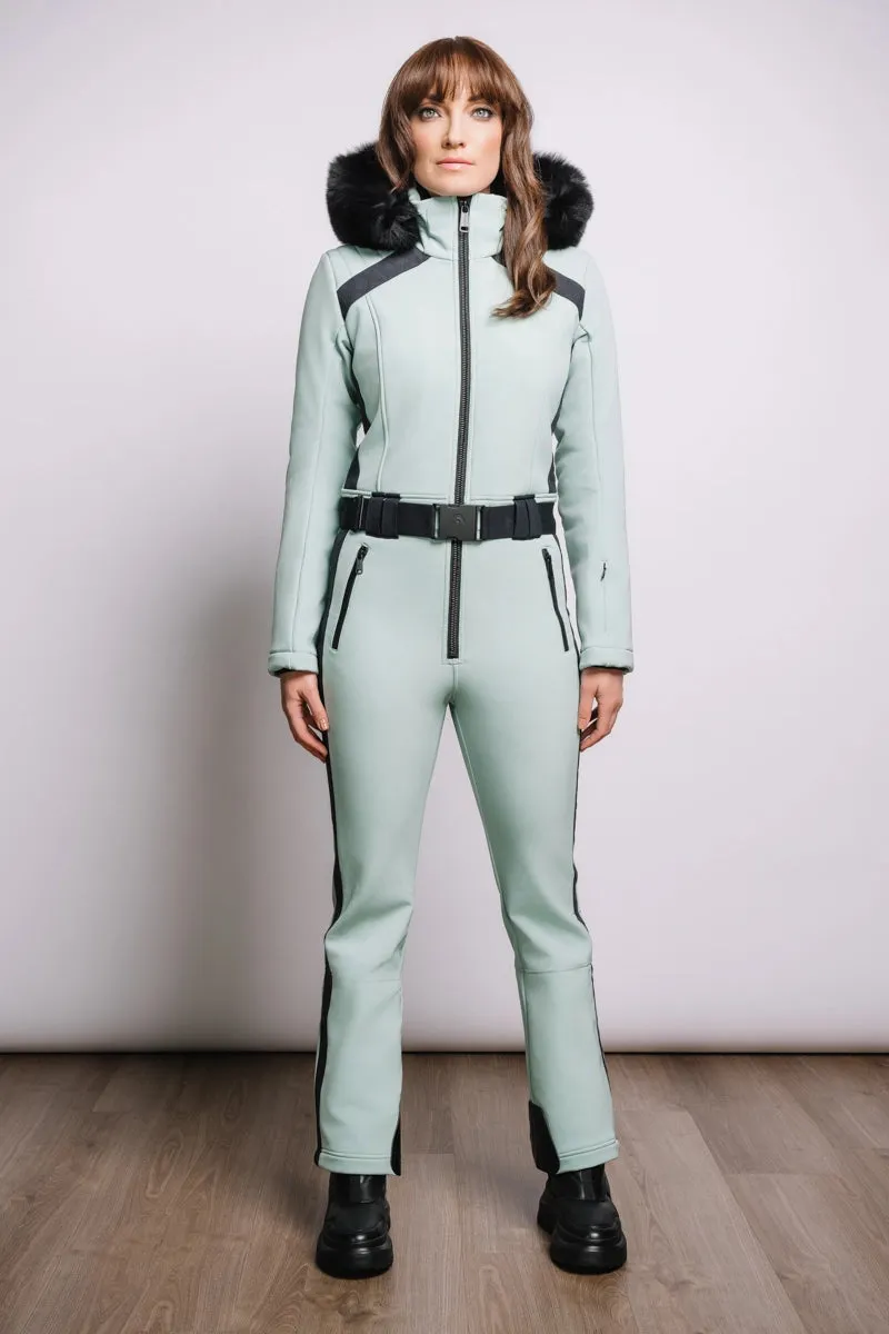 Legacy Down Ski One-Piece - Mink Hood
