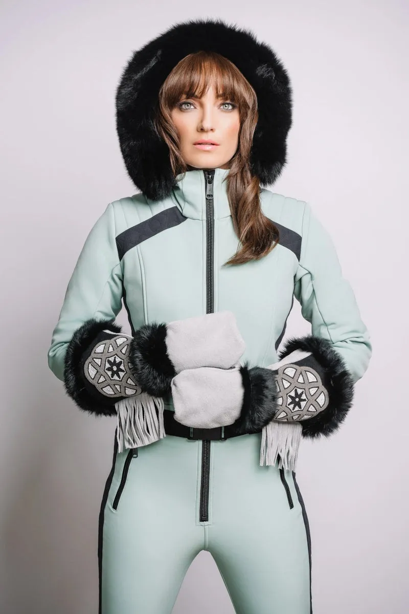 Legacy Down Ski One-Piece - Mink Hood