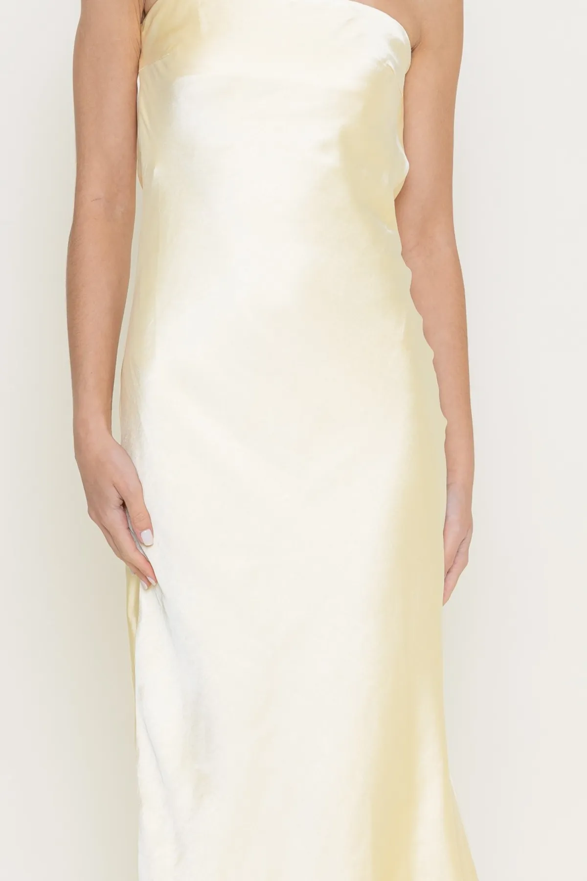 Lemon Maxi Slip Dress