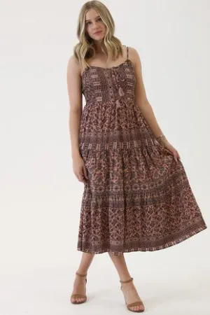 LENNON PRINTED MIDI DRESS