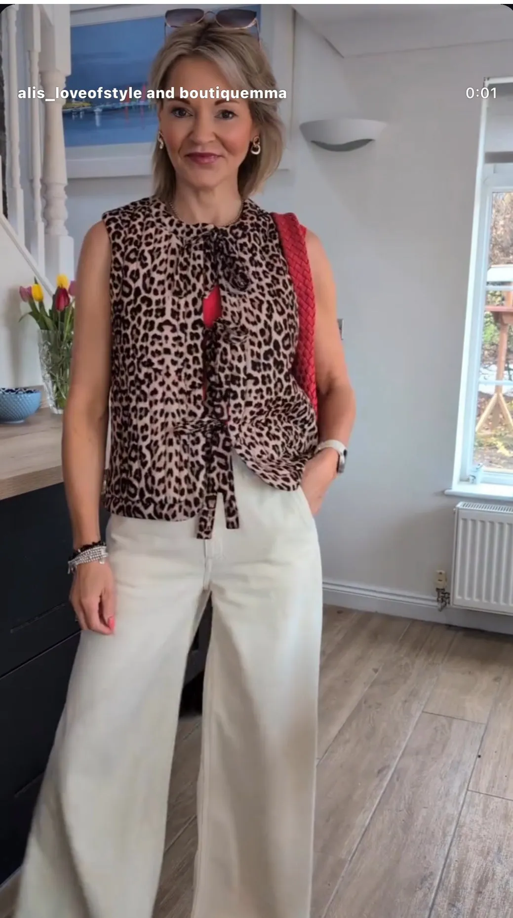 Leopard Lara Quilted Bow Tie Waistcoat