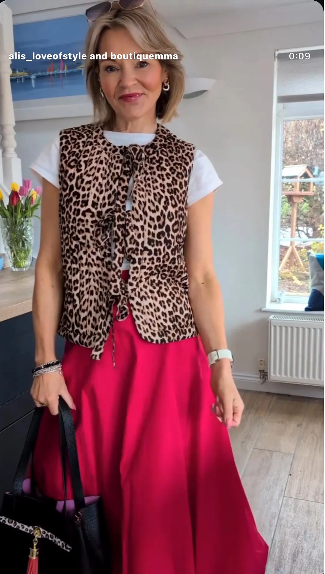 Leopard Lara Quilted Bow Tie Waistcoat