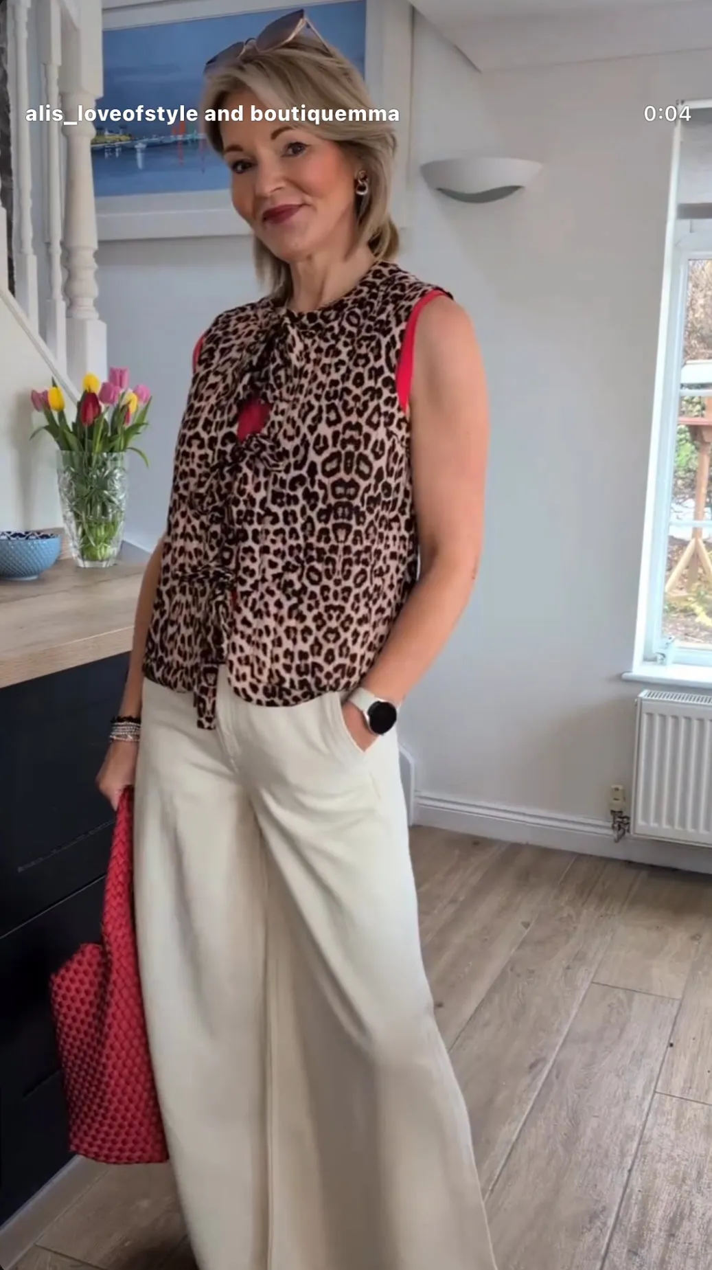Leopard Lara Quilted Bow Tie Waistcoat