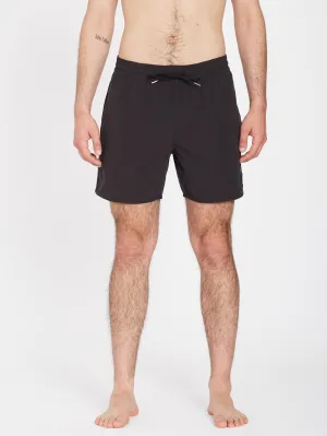 Lido Solid Trunk 16" Boardshort - BLACK