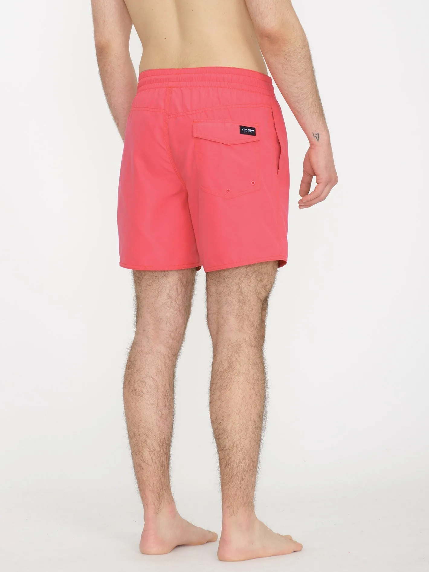 Lido Solid Trunk 16" Boardshort - WASHED RUBY