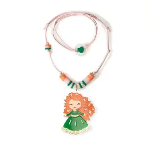 Lilies & Roses Cute Doll Necklace - Doll with Bow & Arrow