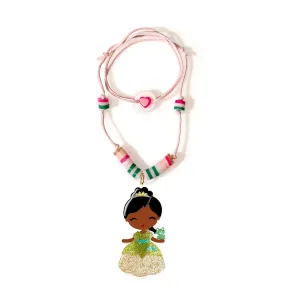 Lilies & Roses Cute Doll Necklace - Doll with Frog