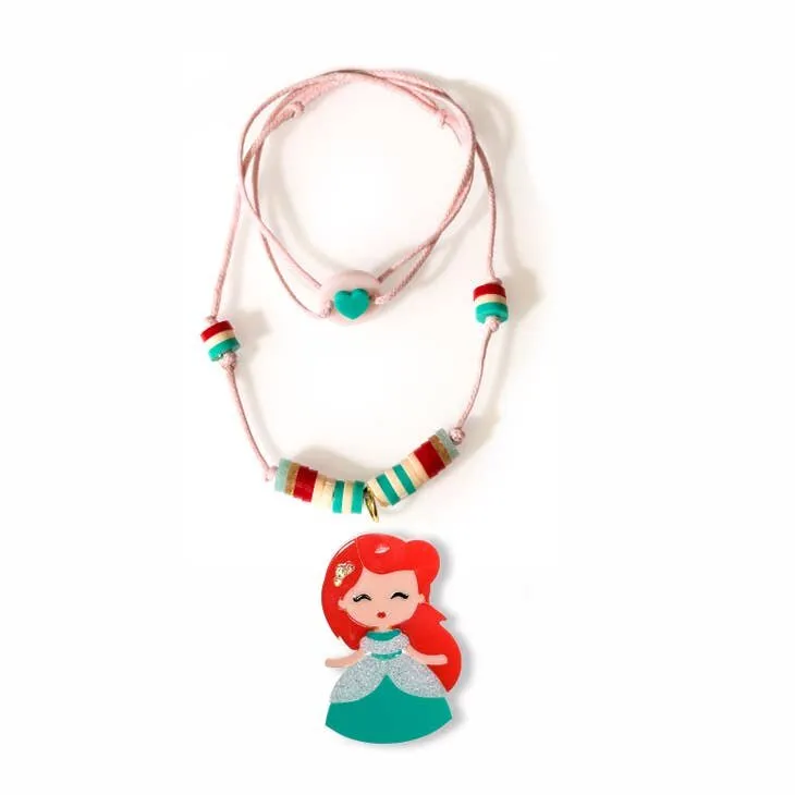 Lilies & Roses Cute Doll Necklace - Sea Doll