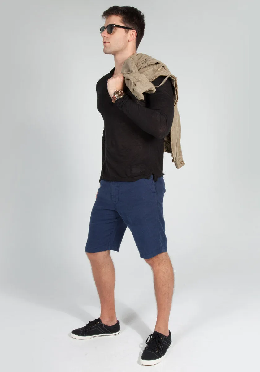 Linen Classic Shorts With Pockets