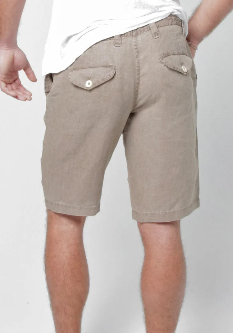 Linen Classic Shorts With Pockets