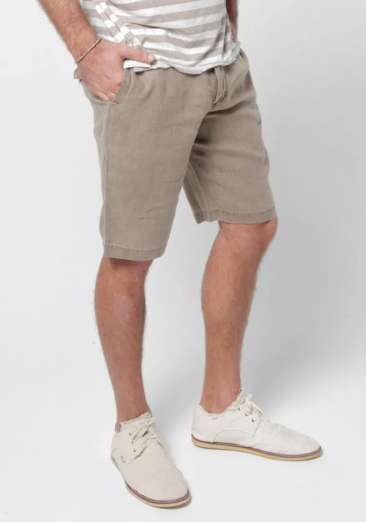 Linen Classic Shorts With Pockets