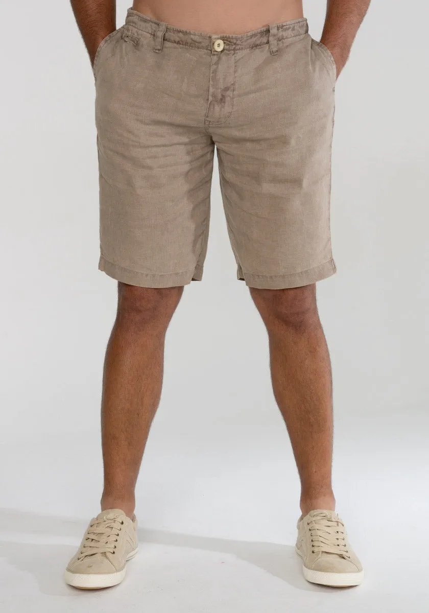Linen Classic Shorts With Pockets