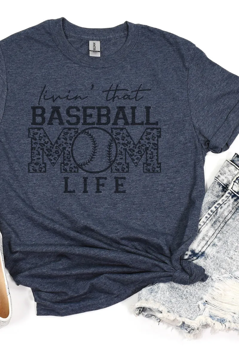 Livin' That Baseball Mom Life Softstyle Adult T-Shirt