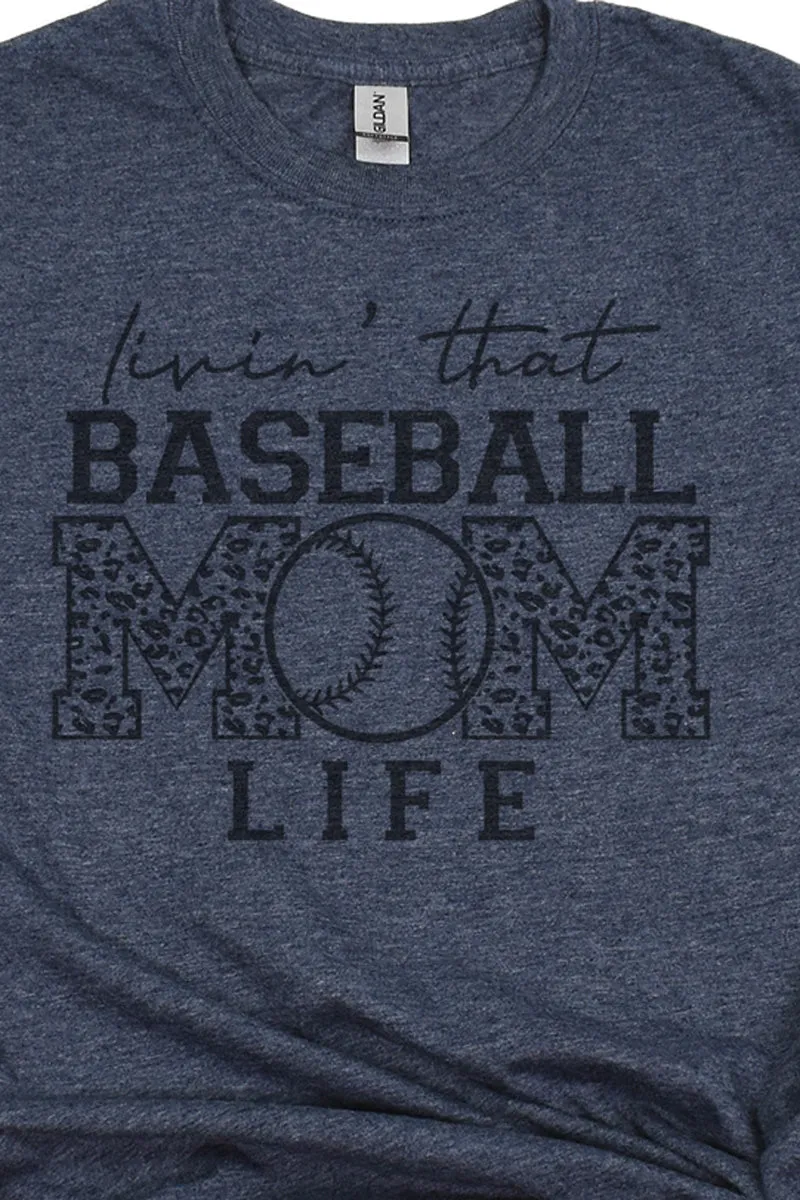 Livin' That Baseball Mom Life Softstyle Adult T-Shirt