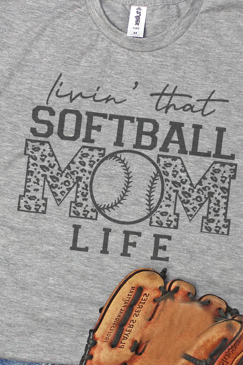 Livin' That Softball Mom Life Unisex Poly-Rich Blend Tee