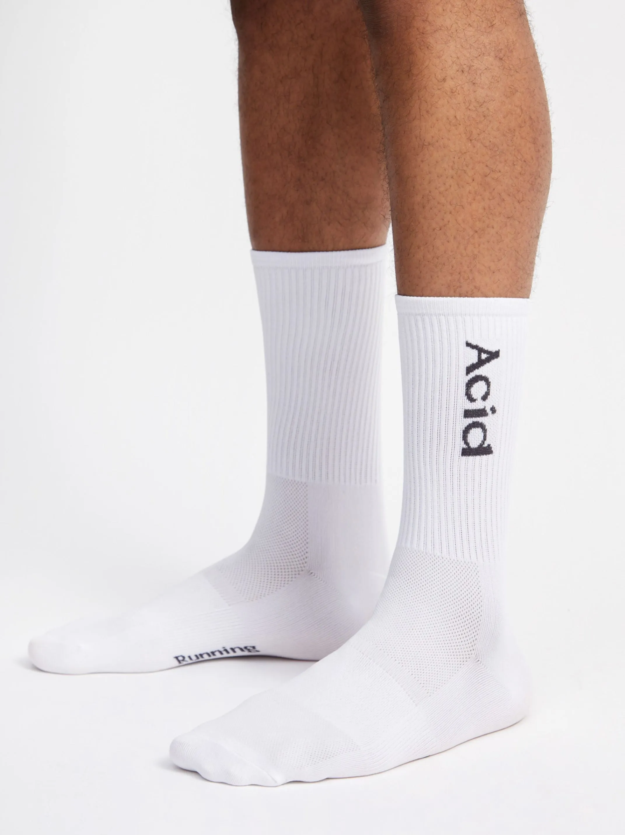 Logo Socks - White
