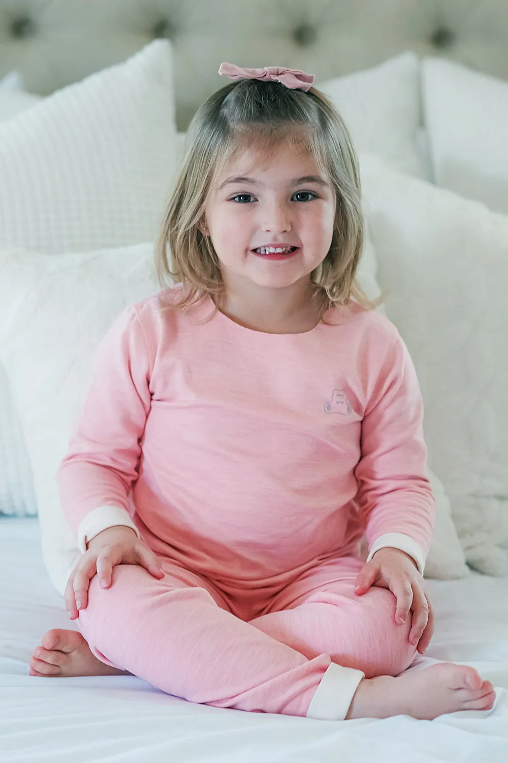 Long Sleeve Pajama in Soft Pink
