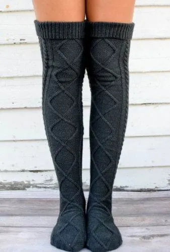 Long tube Japanese knee socks