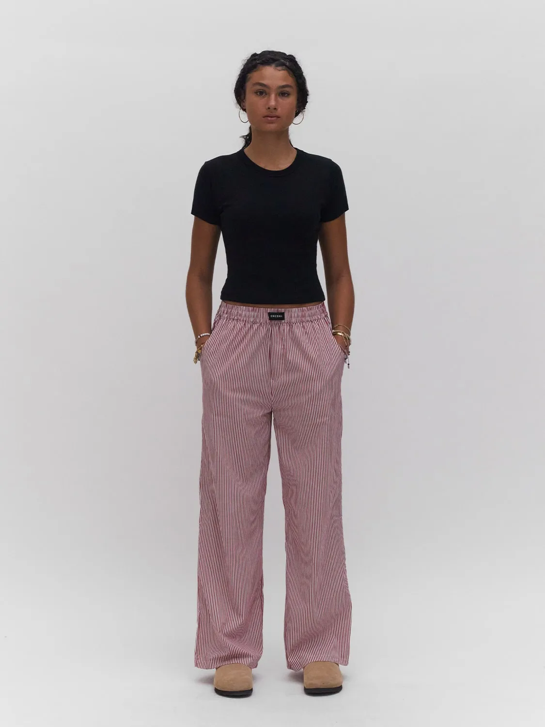 Lounge Pants Red Stripe